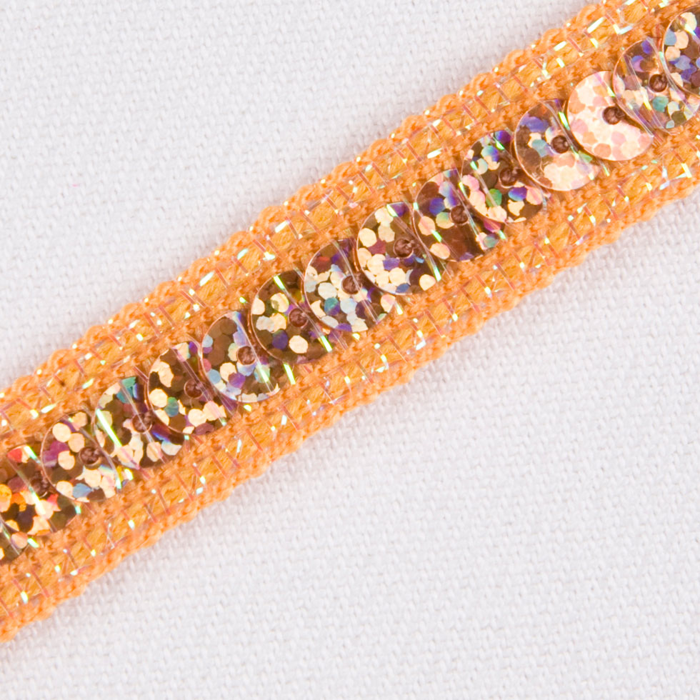 Soft Gold Fancy Sequin Trim