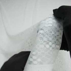 Nylon Raschel Mesh Lace – Ivory Latticework and Dots Nylon Raschel Mesh Lace – Ivory Latticework and Dots