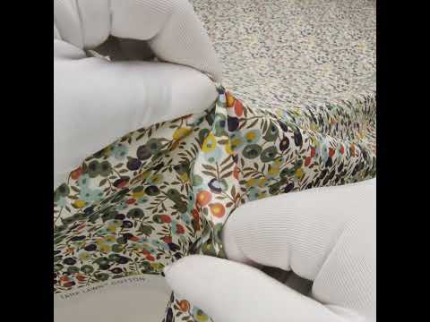 Liberty Fabrics Tana Lawn® – Wiltshire Green – Olive, Sky Blue and Brown Leaves and Berries Liberty Fabrics Tana Lawn® – Wiltshire Green – Olive, Sky Blue and Brown Leaves and Berries