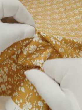 Liberty Fabrics Tana Lawn® – Capel Yellow – Yellow Ochre and White Outlined Florals Liberty Fabrics Tana Lawn® – Capel Yellow – Yellow Ochre and White Outlined Florals