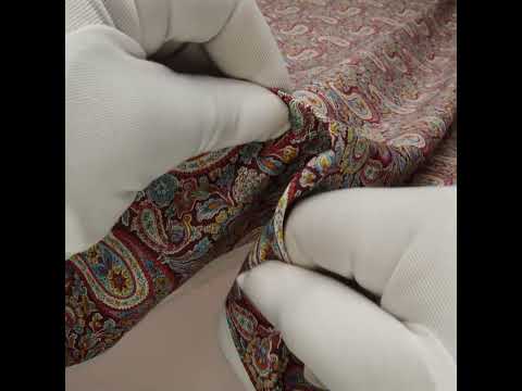 Liberty Fabrics Tana Lawn® – Lee Manor Red Burgundy – Wine Red and Multicolor Paisley Liberty Fabrics Tana Lawn® – Lee Manor Red Burgundy – Wine Red and Multicolor Paisley