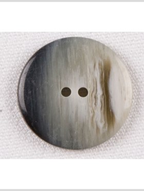 Plastic 2-Hole Button – 24L/15mm – Charcoal Gray, Beige and Ivory Striations Plastic 2-Hole Button – 24L/15mm – Charcoal Gray, Beige and Ivory Striations