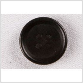 Plastic 4-Hole Button – 28L/18mm – Black Saucer Shaped Plastic 4-Hole Button – 28L/18mm – Black Saucer Shaped
