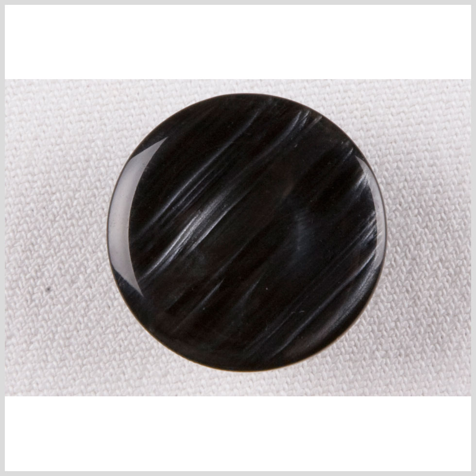 Plastic Shank Back Button – 40L/25.5mm – Black and Silver Shimmering Streaks Plastic Shank Back Button – 40L/25.5mm – Black and Silver Shimmering Streaks
