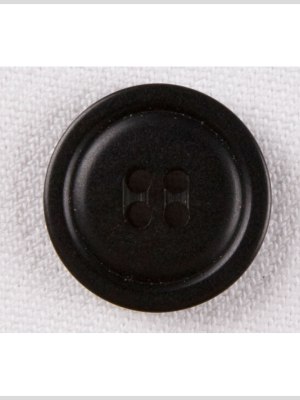 Plastic 4-Hole Button – 24L/15mm – Black Low Convex Plastic 4-Hole Button – 24L/15mm – Black Low Convex
