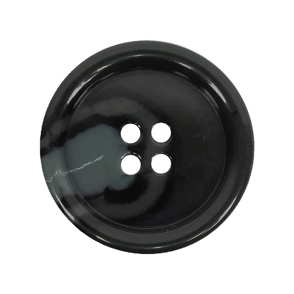 Anthracite Gray and White Swirl Plastic Button – 44L/28mm Anthracite Gray and White Swirl Plastic Button – 44L/28mm