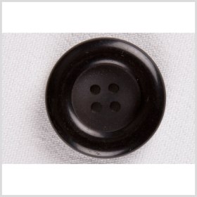 Plastic 4-Hole Button – 34L/21.5mm – Black Chunky Tire Rim Plastic 4-Hole Button – 34L/21.5mm – Black Chunky Tire Rim