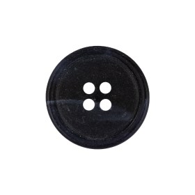 Navy Narrow Rim 4-Hole Plastic Button – 35L/22mm Navy Narrow Rim 4-Hole Plastic Button – 35L/22mm
