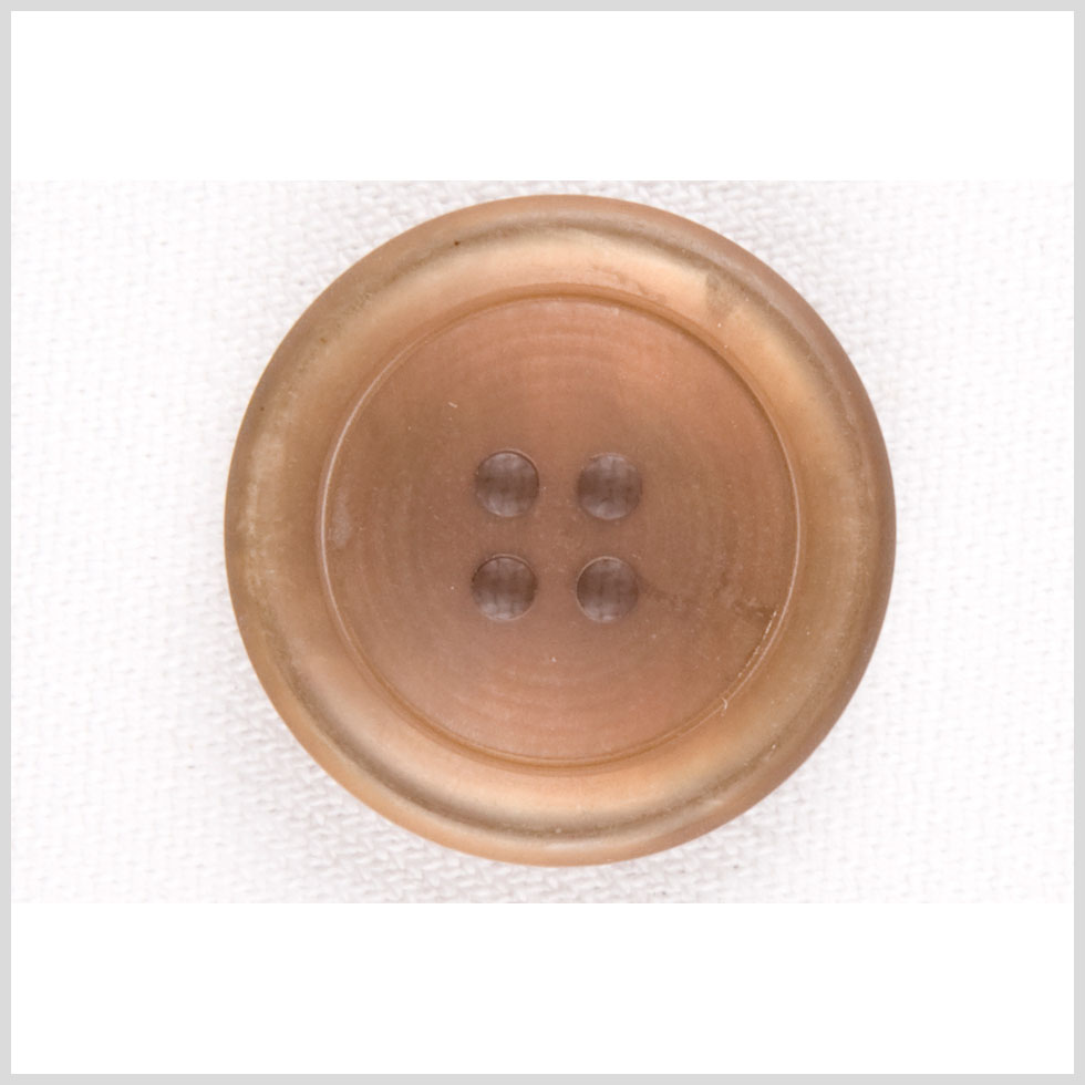 Plastic 4-Hole Button – 40L/25.5mm – Translucent Light Brown Plastic 4-Hole Button – 40L/25.5mm – Translucent Light Brown