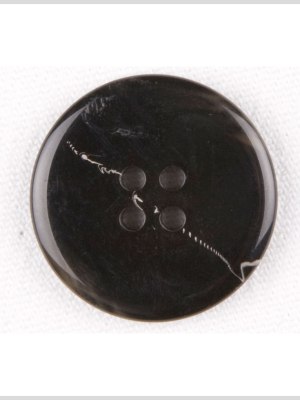Plastic 4-Hole Button – 40L/25.5mm – Black, Brown and White Swirls Plastic 4-Hole Button – 40L/25.5mm – Black, Brown and White Swirls