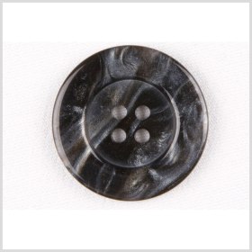 Black and Gray Abstract 4-Hole Plastic Button – 36L/23mm Black and Gray Abstract 4-Hole Plastic Button – 36L/23mm
