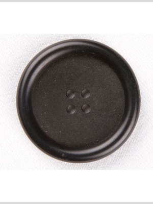 Plastic 4-Hole Button – 44L/28mm – Black Textured Center and Tire Rim Plastic 4-Hole Button – 44L/28mm – Black Textured Center and Tire Rim