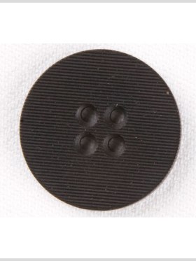 Plastic 4-Hole Button – 30L/19mm – Black Ribbed Stripes Plastic 4-Hole Button – 30L/19mm – Black Ribbed Stripes