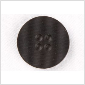 Plastic 4-Hole Button – 30L/19mm – Black Ribbed Stripes Plastic 4-Hole Button – 30L/19mm – Black Ribbed Stripes