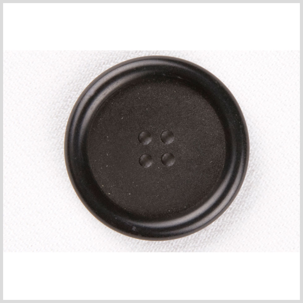 Plastic 4-Hole Button – 30L/19mm – Black Textured Center and Tire Rim Plastic 4-Hole Button – 30L/19mm – Black Textured Center and Tire Rim