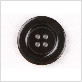 Plastic 4-Hole Button – 40L/25.5mm – Shiny Black Tire Rim Plastic 4-Hole Button – 40L/25.5mm – Shiny Black Tire Rim
