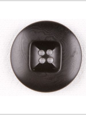 Plastic 4-Hole Button – 40L/25.5mm – Black Wood Grain and Square Center Plastic 4-Hole Button – 40L/25.5mm – Black Wood Grain and Square Center