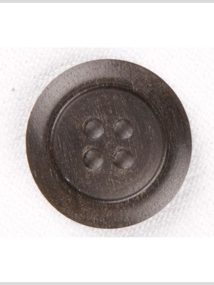 Plastic 4-Hole Button – 30L/19mm – Black Distressed Wood Look Plastic 4-Hole Button – 30L/19mm – Black Distressed Wood Look
