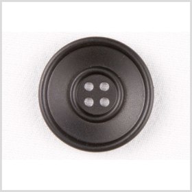 Plastic 4-Hole Button – 50L/32mm – Black Double Rim Plastic 4-Hole Button – 50L/32mm – Black Double Rim