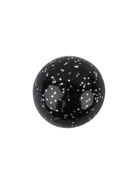 Plastic Shank Back Button – 24L/15mm – Black Dome Shaped with Silver Glitter Plastic Shank Back Button – 24L/15mm – Black Dome Shaped with Silver Glitter