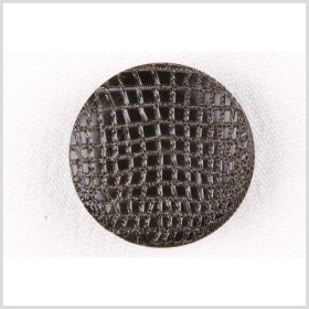 Plastic Shank Back Button – 32L/20mm – Black Alligator Skin Embossed Plastic Shank Back Button – 32L/20mm – Black Alligator Skin Embossed