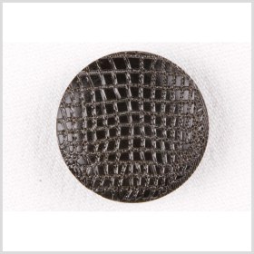 Plastic Shank Back Button – 36L/23mm – Black Alligator Skin Embossed Plastic Shank Back Button – 36L/23mm – Black Alligator Skin Embossed