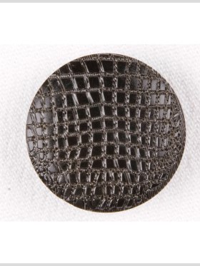Plastic Shank Back Button – 36L/23mm – Black Alligator Skin Embossed Plastic Shank Back Button – 36L/23mm – Black Alligator Skin Embossed