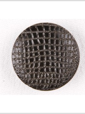 Plastic Shank Back Button – 40L/25.5mm – Black Alligator Skin Embossed Plastic Shank Back Button – 40L/25.5mm – Black Alligator Skin Embossed