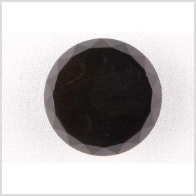 Plastic Shank Back Button – 36L/23mm – Black Faceted Edge Plastic Shank Back Button – 36L/23mm – Black Faceted Edge