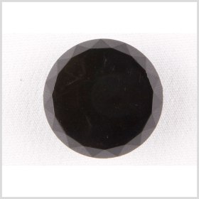 Plastic Shank Back Button – 40L/25.5mm – Black Faceted Edge Plastic Shank Back Button – 40L/25.5mm – Black Faceted Edge