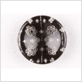 Black/Clear Plastic Button – 28L/18mm Black/Clear Plastic Button – 28L/18mm
