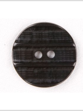 Plastic 2-Hole Button – 44L/28mm – Black Embossed Ridges Plastic 2-Hole Button – 44L/28mm – Black Embossed Ridges