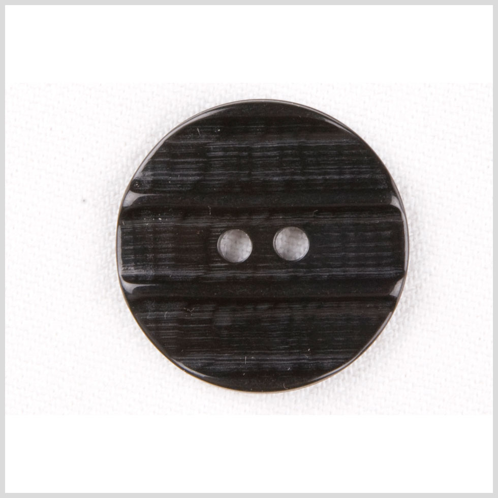 Plastic 2-Hole Button – 44L/28mm – Black Embossed Ridges Plastic 2-Hole Button – 44L/28mm – Black Embossed Ridges