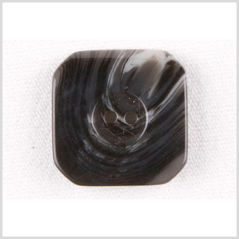 Square Plastic 2-Hole Button – 36L/28mm – Black and White Swirls Square Plastic 2-Hole Button – 36L/28mm – Black and White Swirls