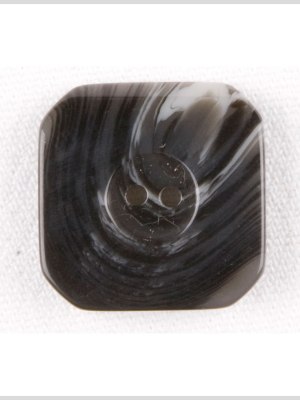 Square Plastic 2-Hole Button – 34L/21.5mm – Black and White Swirls Square Plastic 2-Hole Button – 34L/21.5mm – Black and White Swirls