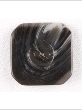 Square Plastic 2-Hole Button – 34L/21.5mm – Black and White Swirls Square Plastic 2-Hole Button – 34L/21.5mm – Black and White Swirls