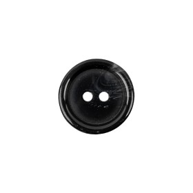 Smoky Black 2-Hole Plastic Button – 24L/15mm Smoky Black 2-Hole Plastic Button – 24L/15mm