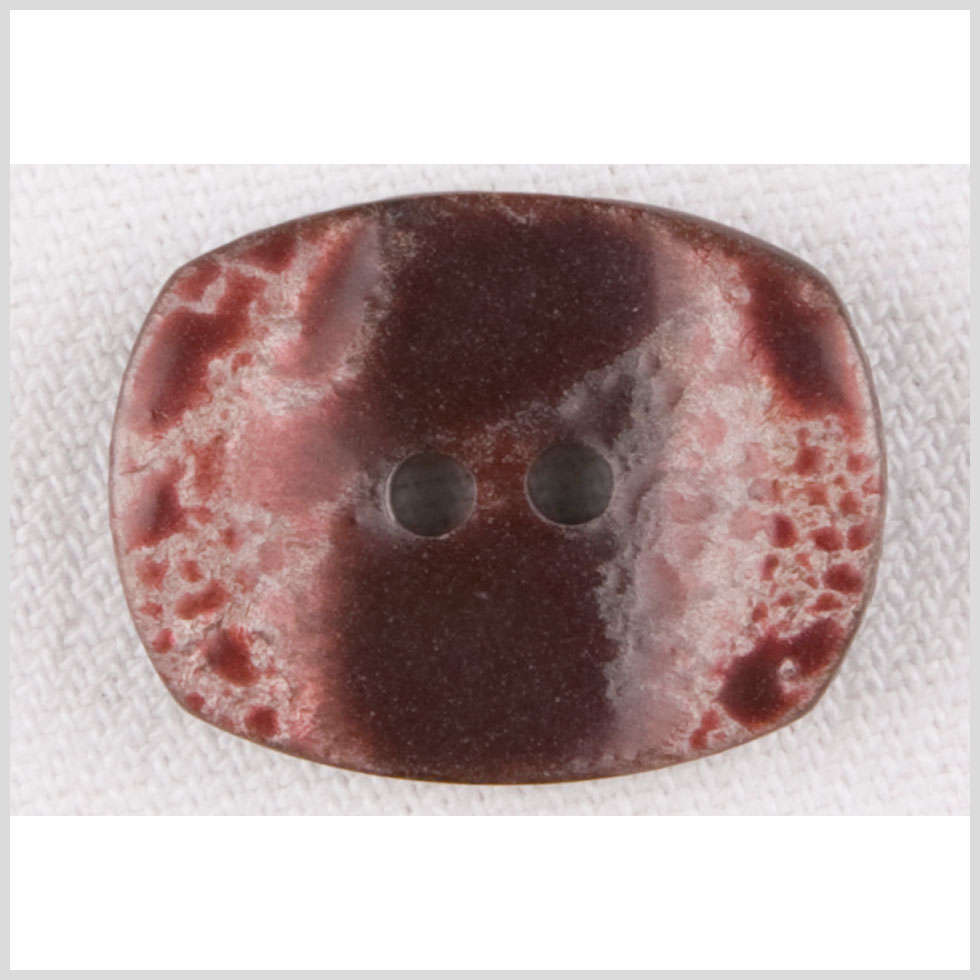 Ivory/Burgundy Plastic Button – 36L/23mm Ivory/Burgundy Plastic Button – 36L/23mm