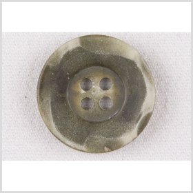Plastic 4-Hole Button – 40L/25.5mm – Muted Green with Worn Edges Plastic 4-Hole Button – 40L/25.5mm – Muted Green with Worn Edges