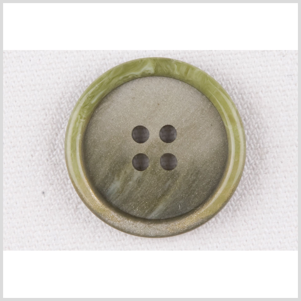 Plastic 4-Hole Button – 36L/23mm – Lime Green and White Swirls Rolled Rim Plastic 4-Hole Button – 36L/23mm – Lime Green and White Swirls Rolled Rim