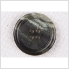 Plastic 4-Hole Button – 40L/25.5mm – Gray Green and Ivory Mottled Rolled Rim Plastic 4-Hole Button – 40L/25.5mm – Gray Green and Ivory Mottled Rolled Rim