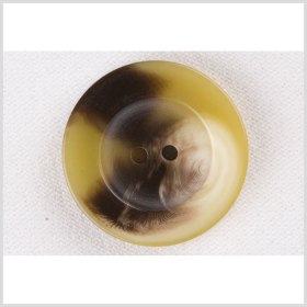 Plastic 2-Hole Button – 28L/18mm – Olive Green and Dark Brown Swirls Wide Rim Plastic 2-Hole Button – 28L/18mm – Olive Green and Dark Brown Swirls Wide Rim