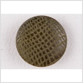 Olive Alligator Pattern Shank Back Plastic Button – 40L/25.5mm Olive Alligator Pattern Shank Back Plastic Button – 40L/25.5mm