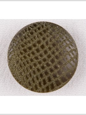 Olive Alligator Pattern Shank Back Plastic Button – 40L/25.5mm Olive Alligator Pattern Shank Back Plastic Button – 40L/25.5mm