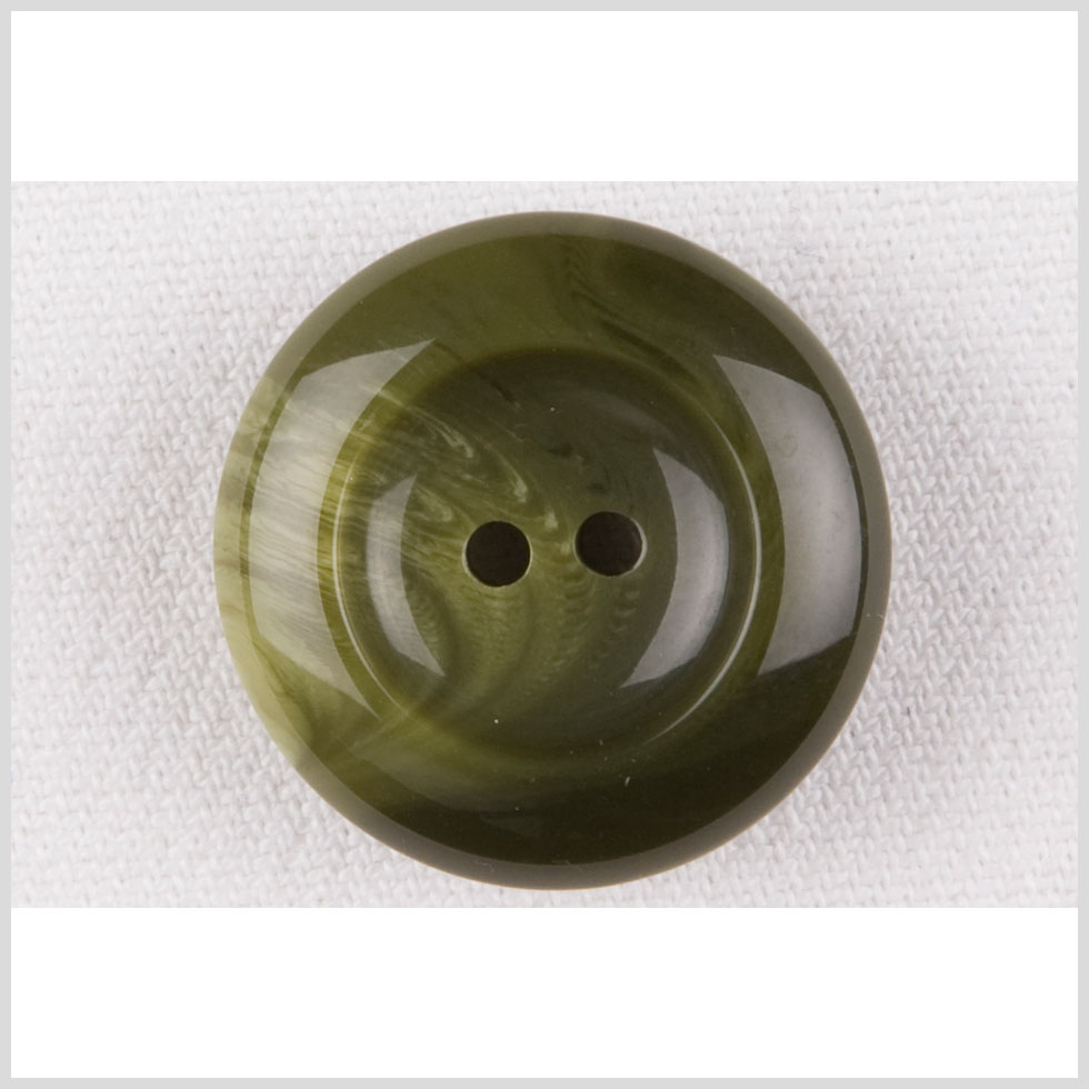 Plastic 2-Hole Button – 40L/25.5mm – Glossy Pesto Green Swirls Plastic 2-Hole Button – 40L/25.5mm – Glossy Pesto Green Swirls