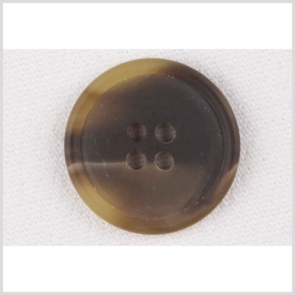 Plastic 4-Hole Button – 28L/18mm – Olive Green and Dark Brown Swirls Plastic 4-Hole Button – 28L/18mm – Olive Green and Dark Brown Swirls