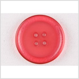 Plastic 4-Hole Button – 36L/23mm – Transparent Bright Pink Plastic 4-Hole Button – 36L/23mm – Transparent Bright Pink