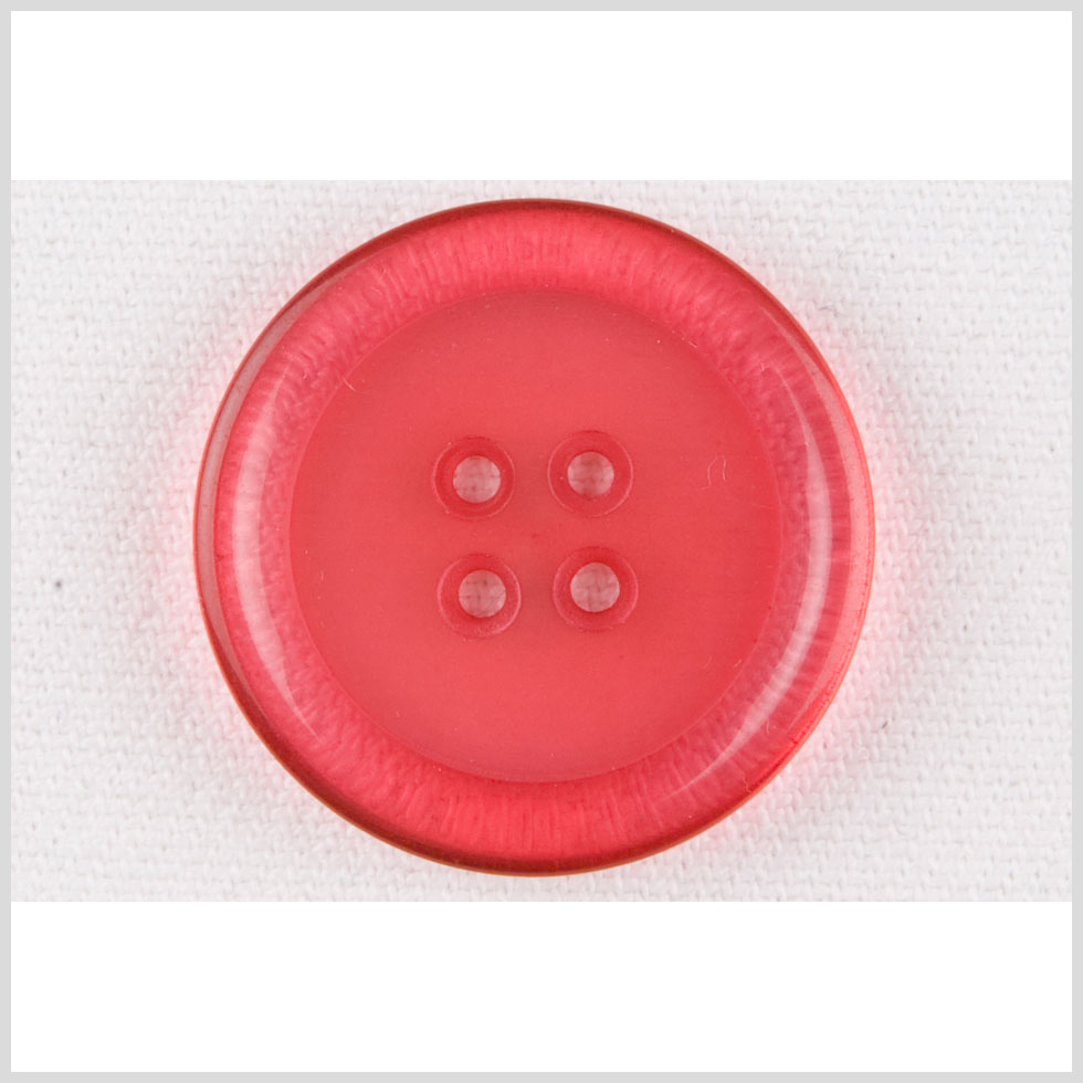 Clear Pink Plastic Button – 45L/29mm Clear Pink Plastic Button – 45L/29mm