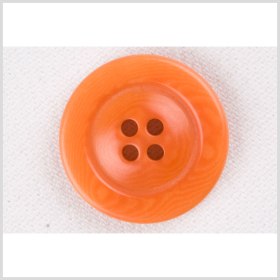 Plastic 4-Hole Button – 36L/23mm – Bright Orange Wood Grain Plastic 4-Hole Button – 36L/23mm – Bright Orange Wood Grain