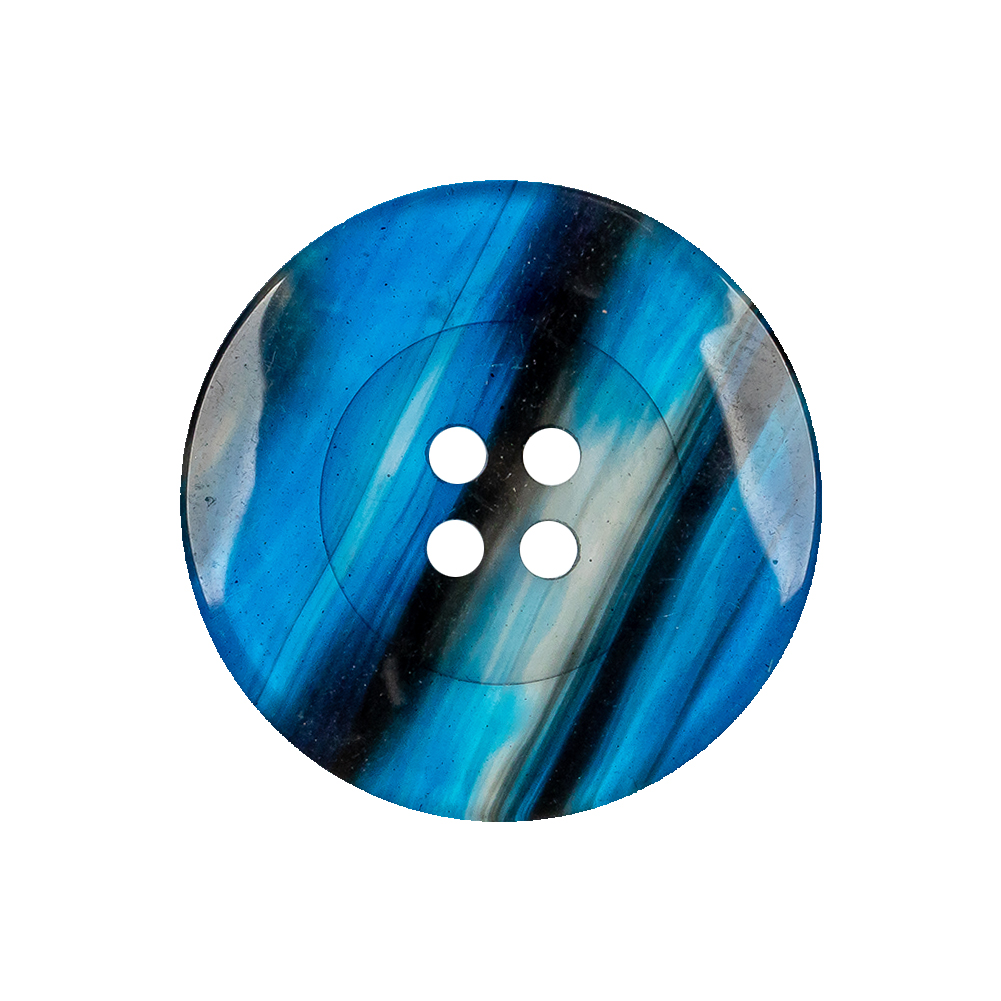 Clear Blue Plastic Button – 40L/25.5mm Clear Blue Plastic Button – 40L/25.5mm